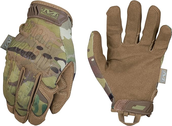 Mechanix Wear: The Original MultiCam Tactical Work Gloves with Secure Fit, Flexible Grip for Multi-purpose Use, Durable Touchscreen Safety Gloves for Men (Small, MultiCam)