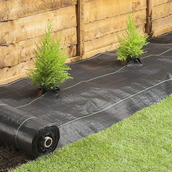 Agfabric 3x100 Ft Landscape Fabric Weed Barrier Ground Cover Garden Mats for Weeds Block in Raised Garden Bed