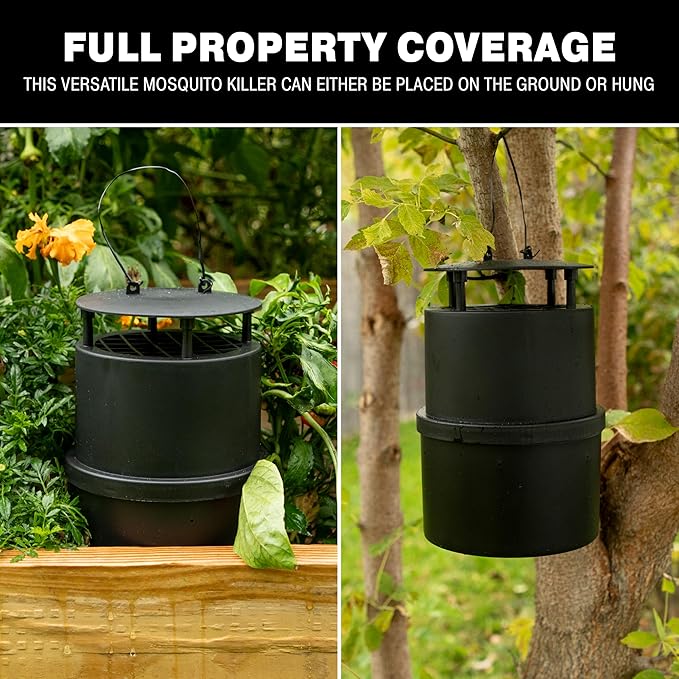 Catchmaster Oasis Ovi-Mini Mosquito Trap 4Pk, Home Outdoor Mosquito Control, Backyard Flying Insect Killer, Glue Board Bug Catcher, Pool, Patio, Shed & Garden Pest Control