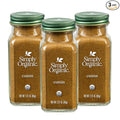 Simply Organic Ground Cumin Seed, 2.31 Ounce Jar, Rich, Warm, Complex Earthy Spice Flavor, Kosher (Pack of 3)