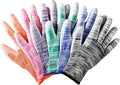 6 Pairs Breathable Gardening Gloves for Women and Men - Super Grip Multi-Purpose Work Gloves