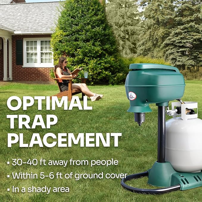 Mosquito Magnet MM4200B Patriot Plus Mosquito and Flying Insect Trap and Killer - Outdoor Fly Trap Protects Up to 1 Acre, Green