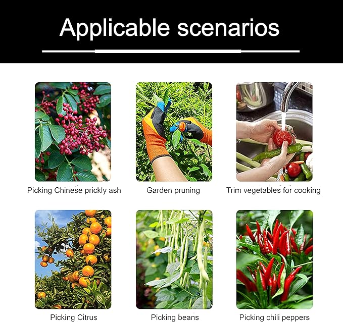 Gardening Gloves Picking Gloves Anti Thorn Anti Slip Thumb Knives Harvesting Pruning Garden Fruits Vegetables