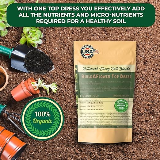 BuildASoil Build-A-Flower Top Dress Kit – 1 Gallon Bag