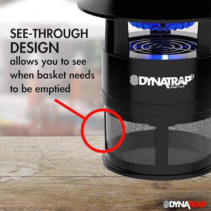 DynaTrap DT160-TUNSR 1/4 Acre Mosquito Trap & Flying Insect Trap – Kills Mosquitoes, Flies, Gnats, Wasps, & Other Flying Insects – Mosquito Zapper & Bug Zapper Outdoor Alternative – Tungsten