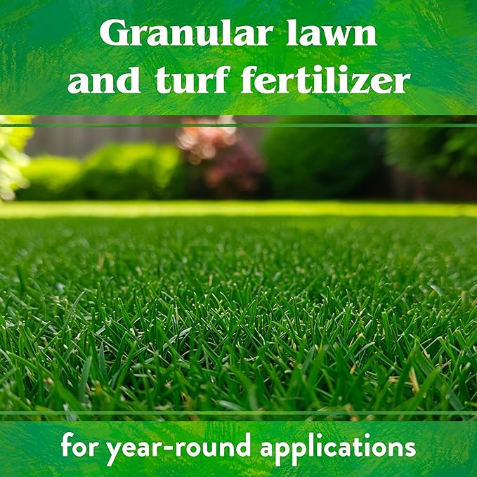 Down To Earth All Natural Fertilizers Organic Bio-Turf Lawn Food for Grass, Landscape and Ornamentals - Works with Lawn Spreaders 8-3-5, 25 Lb