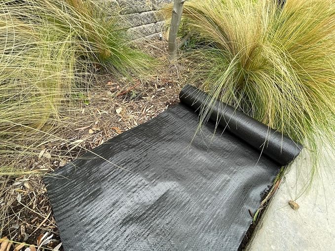 Sandbaggy 1.5 ft Wide Landscape Fabric | Weed Mat, Ground Cover, Tarp | Industrial Grade for Narrow Yards & Gardens | UV Protected | DOT Approved (1.5 x 300 ft Roll)