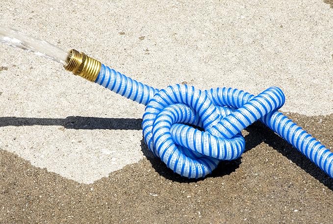 Continental Kinkguard Blue Garden Hose, 5/8in Inside Diameter Male x Female Garden Hose Thread (100ft)