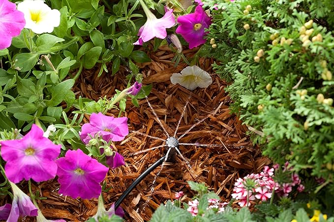 Rain Bird LNDDRIPKIT Drip Irrigation Landscape/Garden Watering Kit with Drippers, Micro-Bubblers, Micro-Sprays