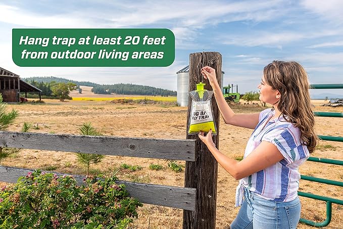 RESCUE! Big Bag Fly Trap – Disposable, Outdoor Use - 6 Traps