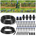 HIRALIY 220FT Drip Irrigation Kits for Plants, New Quick Connector Garden Watering System, Saving Water Automatic Irrigation Equipment for Patio Lawn