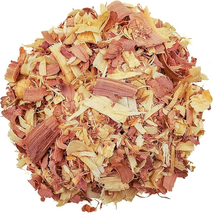 100% Natural Cedar Shavings | Mulch | Great for Outdoors or Indoor Potted Plants | Dog Bedding (4 Quart)