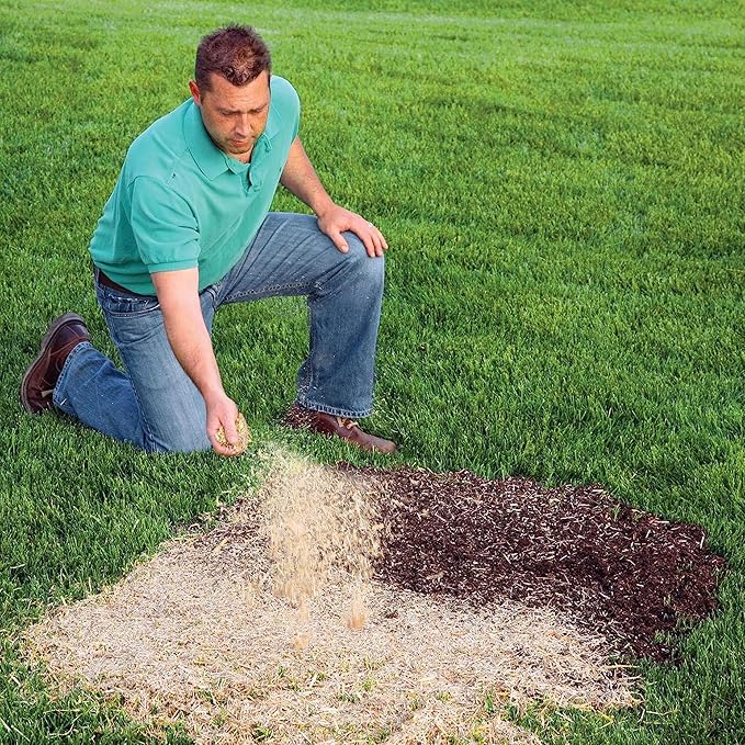 EZ-Straw Seeding Mulch with Tackifier - Biodegradable Organic Processed Straw a 2.5 CU FT Bale (Covers up to 500 sq. ft.)
