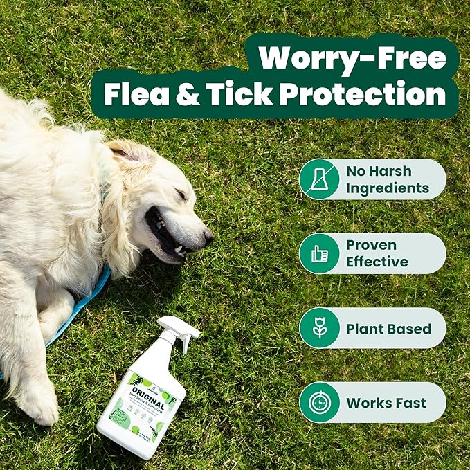 Cedarcide Original Bug Spray | Repel & Kill Fleas, Ticks, Mosquitoes, Mites, Ants & Chiggers | for use on People, Pets & Home | Natural Cedar Oil | Eco-Friendly | Pint (16 Oz.)