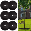 32.5 Inch Non-Woven Tree Mulch Ring 6 Pack, Weed Barrier Mat,Degradable Tree Mulch Used to inhibit Weed Growth and Landscape Weed Control Plant Root Protection