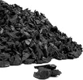Playsafer Rubber Mulch Nuggets Protective Flooring for Playgrounds, Swing-Sets, Play Areas, and Landscaping (40 LBS - 1.55 CU. FT., Black)