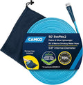 Camco EvoFlex2 50-ft Drinking Water Hose - RV Drinking Water Hose Reinforced with Fabric & Ultra Lightweight - Contains No Lead, No BPA & No Phthalate - Abrasion Resistant (22579)