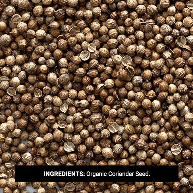 Frontier Co-op Organic Whole Coriander Seed, 1-pound Bulk Bag, Rich, Bright Aroma, Slight Citrus Undertones