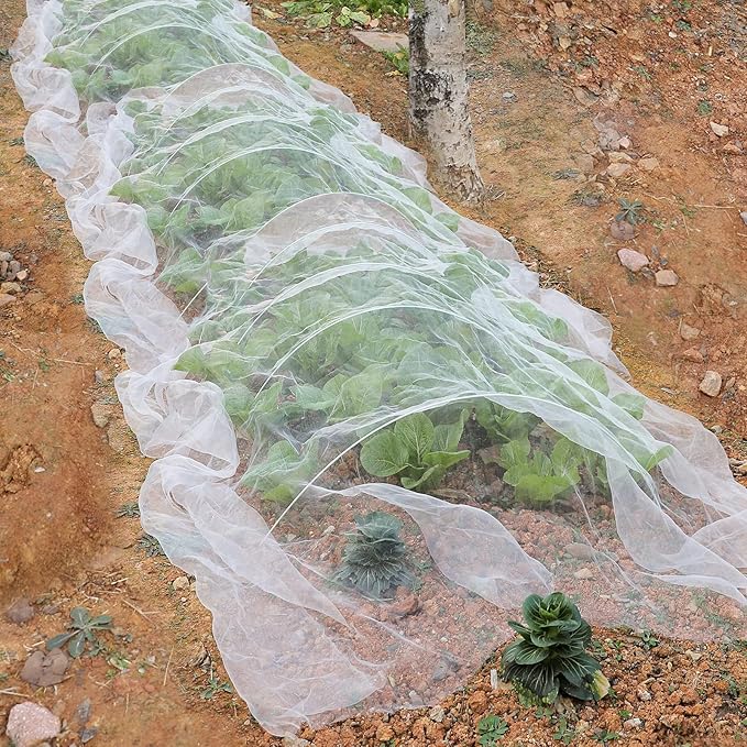 10 X 30FT Garden Mesh Netting Barrier,Plant Fruit Tree Netting for Vegetable Blueberry Bushes Plant Row Cover Screen Protection