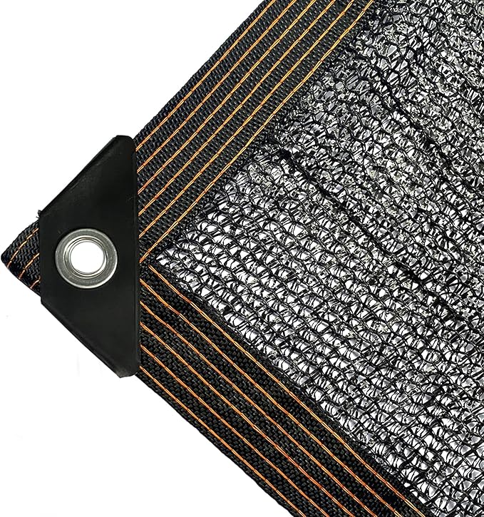 winemana 50% Black Shade Cloth, 20 x 48 FT Durable Mesh Tarp with Grommets, Garden Sunblock Shade Cloth Shading Antifreezing for Plants Cover, Greenhouse, Barns Kennel, Patio, Tomatoes