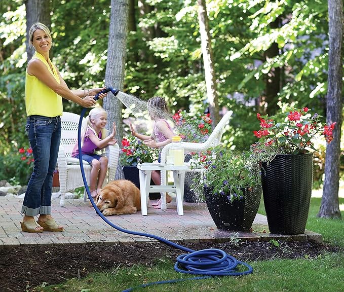 Dramm ColorStorm Premium Rubber Garden Hose – 50 ft Heavy Duty 5/8" Water Hose – Kink Resistant, Crush-Proof Nickel-Plated Couplings – Made in USA - Green
