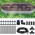 HIRALIY Raised Bed Drip Irrigation Kit Medium, DIY Garden Grid Watering System, Garden Irrigation System, for Flower Bed up to 3 x 8FT