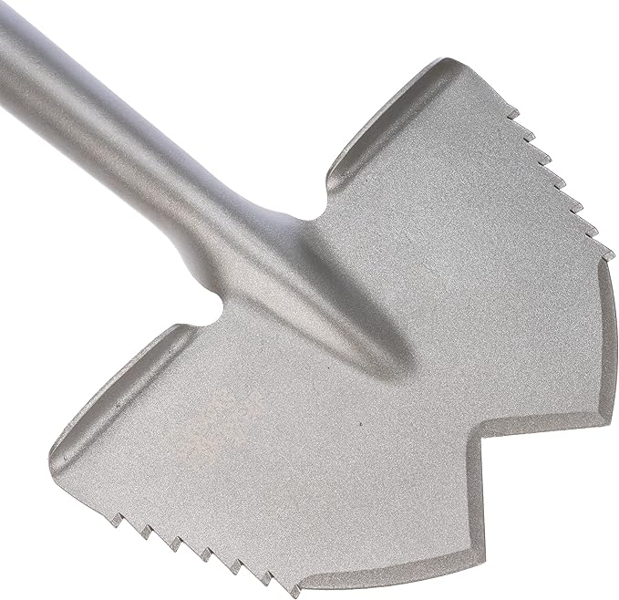 Root Slayer 22611 Serrated Garden Edger for Landscaping, Soil Cutting, and Clean Lawn Borders, Steel Tool, Red