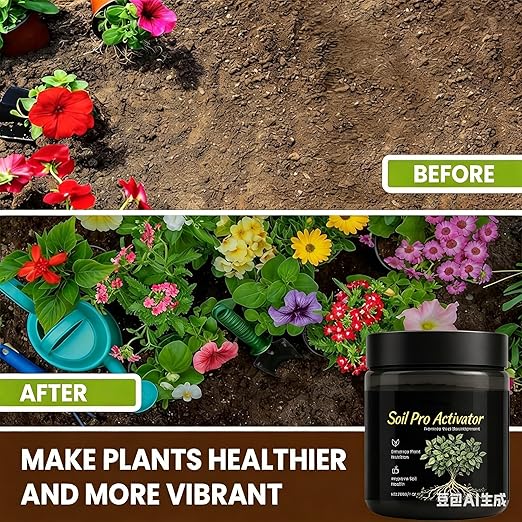 Soil Pro Activator for Plants, Organic Soil Pro Activators and Plant Fertilizers, Lawn & Garden Soil Conditioner, Promotes Root Growth & Nutrient Uptake (3Pcs)