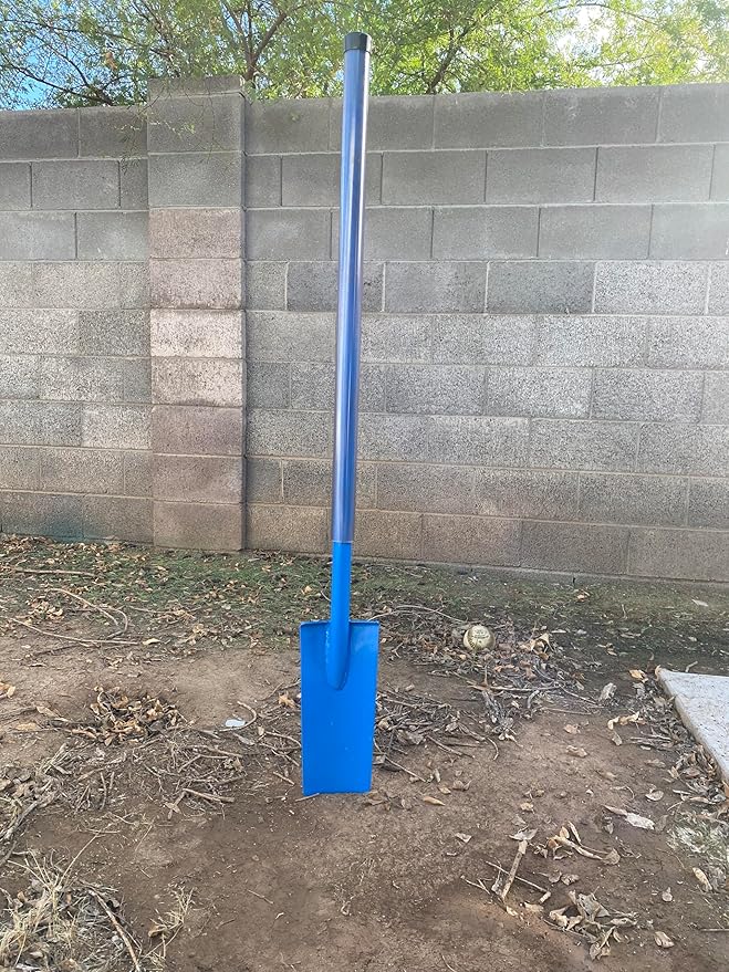 Heavy-Duty All-Steel Shorty Sharpshooter Shovel - Weighted Long Handle and Hardened/Heat-Sharpened Chromoly 15 Inch Head (Shorty)