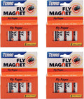 TERRO T518 Fly Trap Indoor Housefly, 4 Pack, Sticky Fly Trap Indoor Hanging