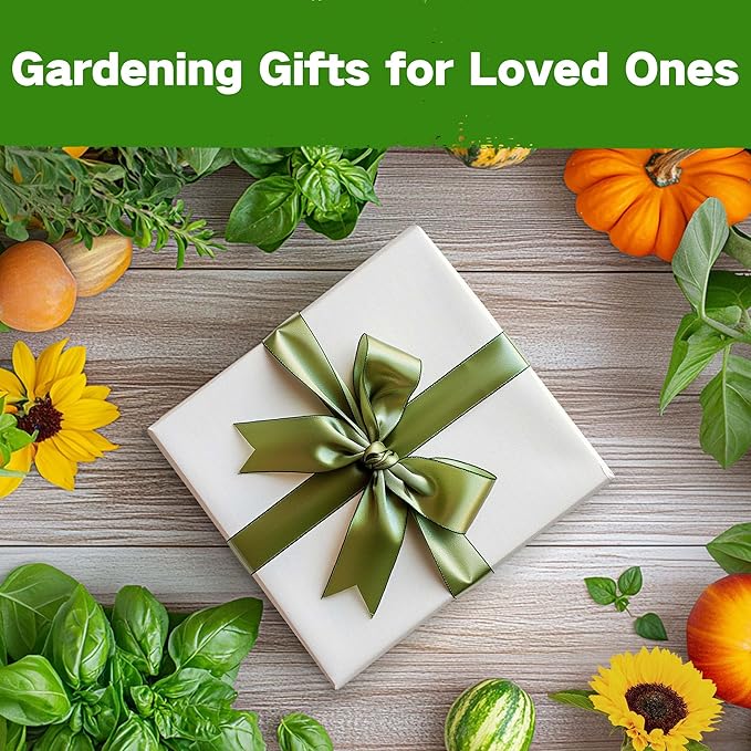 Lush&Dew Save Bees Garden Seed Bank, Gardening Gift for Women Men,16 Varieties Non-GMO Heirloom Pollinator-Friendly Flower Herb Seeds Kit, Planting in Raised Beds Outdoors, Milkweed Poppy Lupine