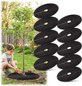 16.5 Inch Non-Woven Tree Mulch Ring-10 Pack, Weed Barrier Mat,Degradable Tree Mulch Used to inhibit Weed Growth and Landscape Weed Control Plant Root Protection