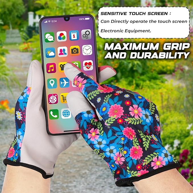 Jazzy Gardening Gloves Thorn Proof Safety Working Glove Leather Work Welding Gardening Glove for Men Women