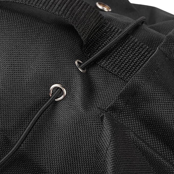Garden Tool Bag, Oxford Cloth, Durable Organizer for Outdoor Camping, Black, Portable with Multiple Pockets