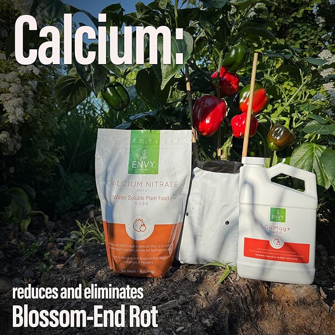 ENVY CalMag+ Fe (4-0-0) Professional Grade Liquid Plant Food | Superior Calcium Source (No Calcium Chloride), Magnesium, Iron (2X Gallon)