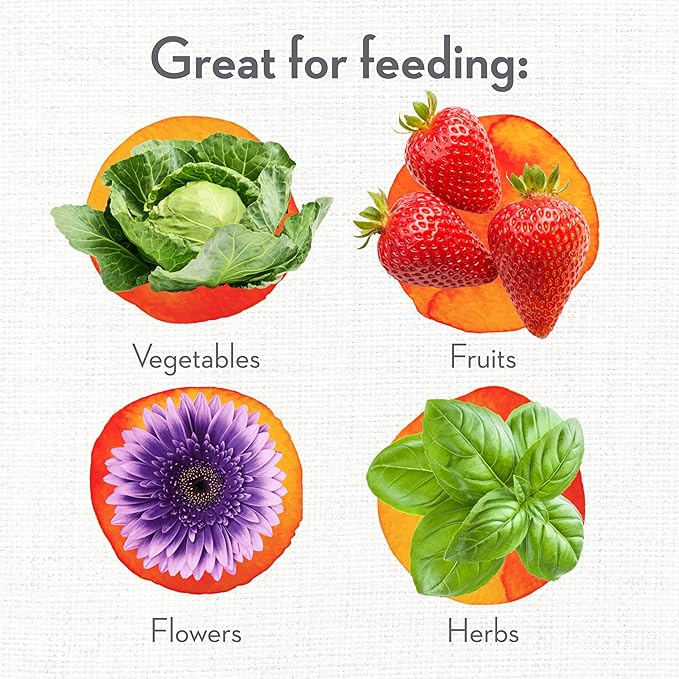Whitney Farms Organic & Natural All Purpose Plant Food 9-2-6 - Fertilizer for Raised Bed Containers and In-Ground Vegetables, Flowers, Fruits and Herbs - 4 lb.