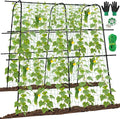 64 x 64 Inch Garden Cucumber Trellis Vegetable Arch Trellis Green Bean Pea Grape Tomato Squash Trellises for Raised Bed Climbing Plants Outdoor