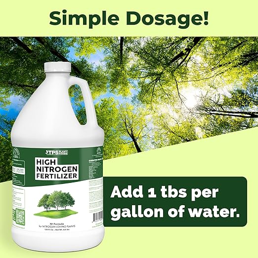 High Nitrogen Fertilizer – Liquid Plant Food for Rapid Green Growth, Strong Vegetative Development & Deep Leaf Color, 1 Gallon