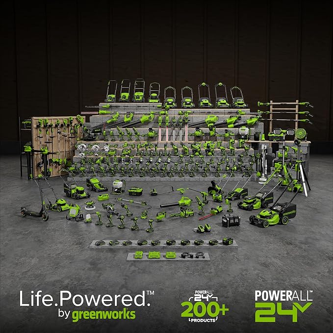 Greenworks 24V 12" Brushless Cordless Compact Chainsaw (Great For Storm Clean-Up, Pruning, and Firewood / 125+ Compatible Tools), Tool Only