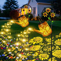 Mothers Day Gifts, Sunflower Solar Watering Can Lights, Outdoor Waterproof Garden Lanterns with Shepherd Hook, Solar Garden Decor for Yard Outdoor Landscape Pathway, Gift for Women Mom Grandma, 2 Pack