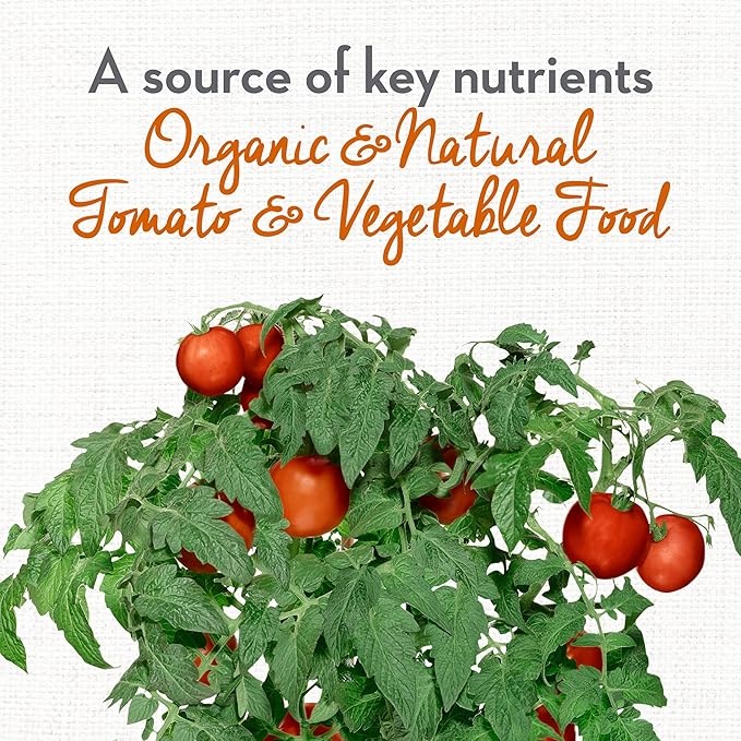 Whitney Farms Organic & Natural Tomato & Vegetable Food 7-6-9 - Fertilizer for In-Ground or Container Gardens - 4 lb.