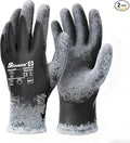 Schwer 2 Pairs 100% Waterproof Winter Work Gloves, ANSI A2 Cut Resistant Freezer Gloves for Outdoor Cold Weather Keep Hands Warm, Thermal Insulated Gloves for Shoveling Snow, Ice Fishing, XXL