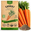 Organo Republic Imperator 58 Carrot Seeds Pack 2G - Over 1800 of Non-GMO Heirloom Carrot Seeds for Planting Vegetables in Individual Seed Packet, Vegetable Seeds for Planting Indoor & Outdoor Garden