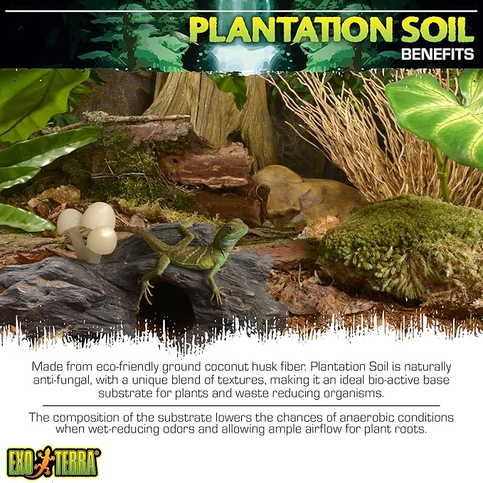 Exo Terra Plantation Soil, 8 Quarts - 3 Count | (Pack of 4)