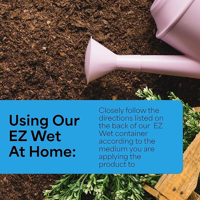 Grow More EZ Wet Soil Penetrant 26% - 1 Gallon of Biodegradable Non-Ionic Surfactant - Soil Wetting Agent for Better Drainage & Liquid Aeration for Lawns, Nurseries, & Landscaping