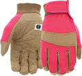 Miracle-Gro MG86205 General Utility Gloves – [Small/Medium], Synthetic Leather Padded Palm Gloves, Spandex Back, Adjustable Hook and Loop Wrist