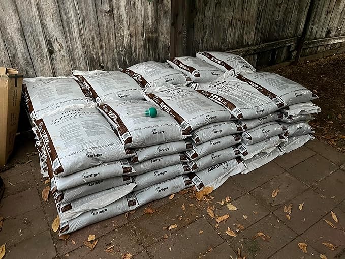 Lot of Premium Bagged Topsoil, 0.75-Cu. Ft. for Lawn and Garden Top Soil, Soil Conditioner with Peat Moss, Buy 6, 10 or 60 Bags - Don't Carry Heavy - Keep CAR Clean - Save! (60)