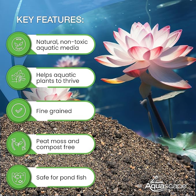 Aquascape 89002 Pond Plant Potting Media 10 Lbs for Pond Water Feature and Garden
