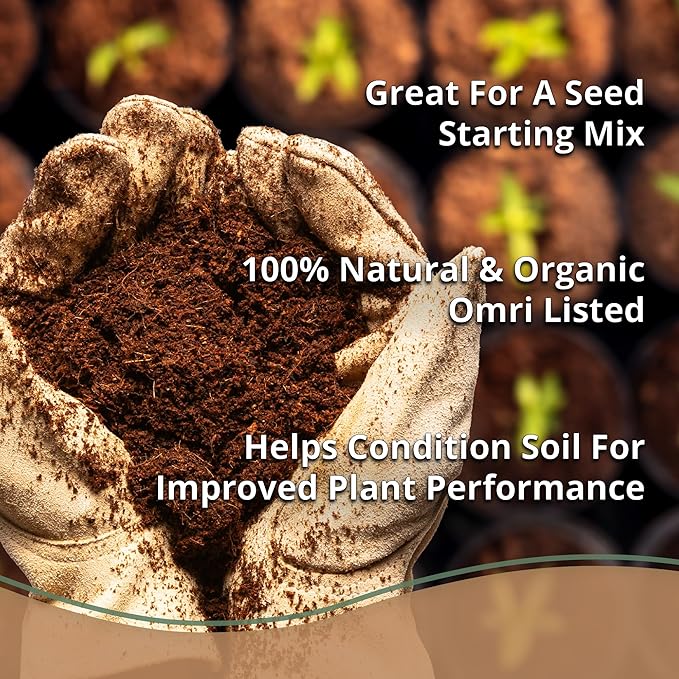 Coco Coir 650gm Bricks (5-Pack) + Worm Bliss (1 Gallon) - Organic Coco Coir for Plants & Worm Castings for Plants - Coconut Coir Bricks - Earthworm Castings Worm Fertilizer - Garden Soil Potting Mix