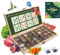 Lush&Dew Raised Garden Bed Heirloom Seed Bank, 32 Varieties 30,000+ Non-GMO Seeds for Planting Vegetables Herbs Fruits Year-Round, Gardening Gifts for Women Men, Survival Seed Kit for Food Supplies
